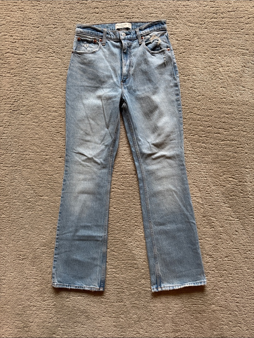 Abercrombie & Fitch Light Wash Flare Jeans